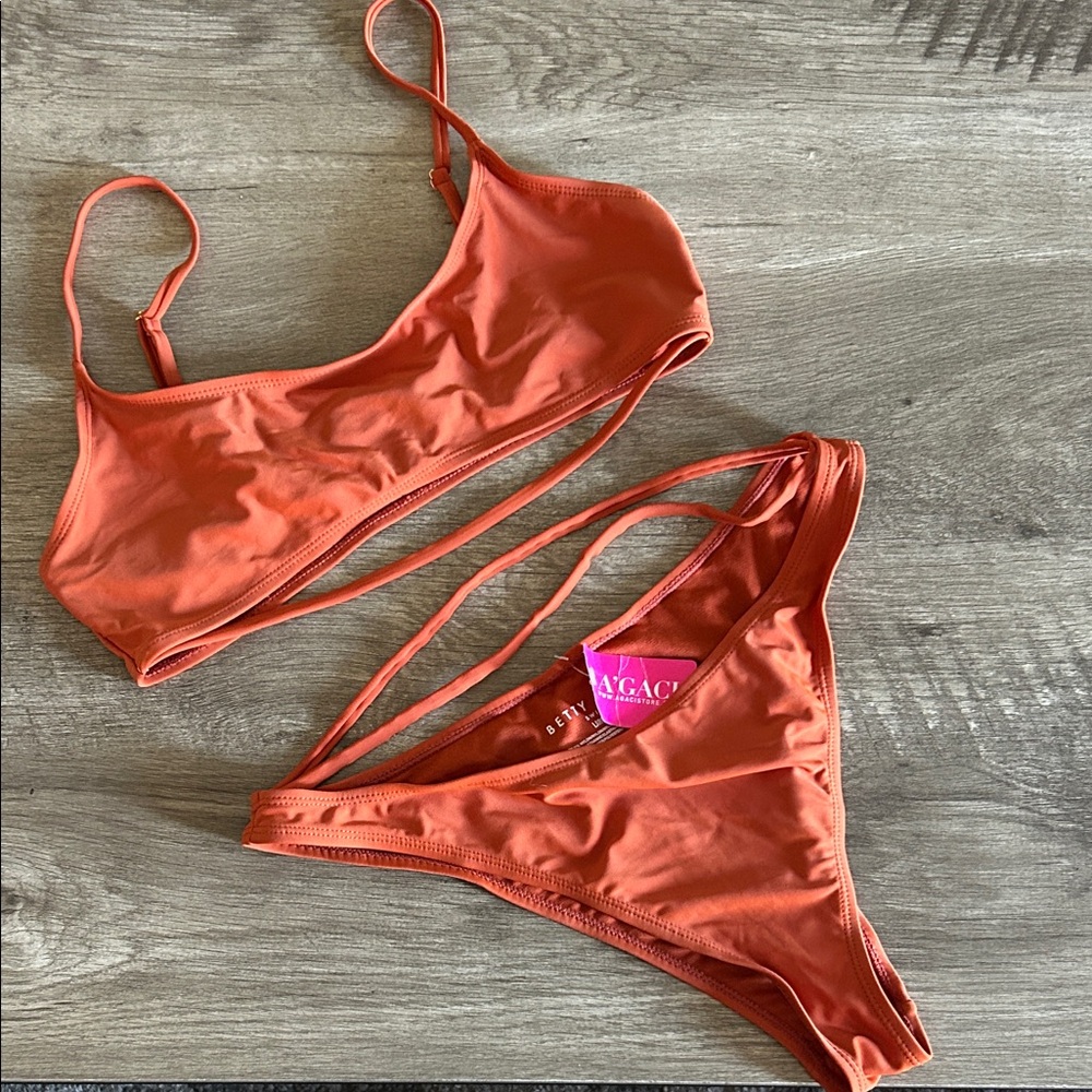 a'gaci Women's Rust Bikini Set